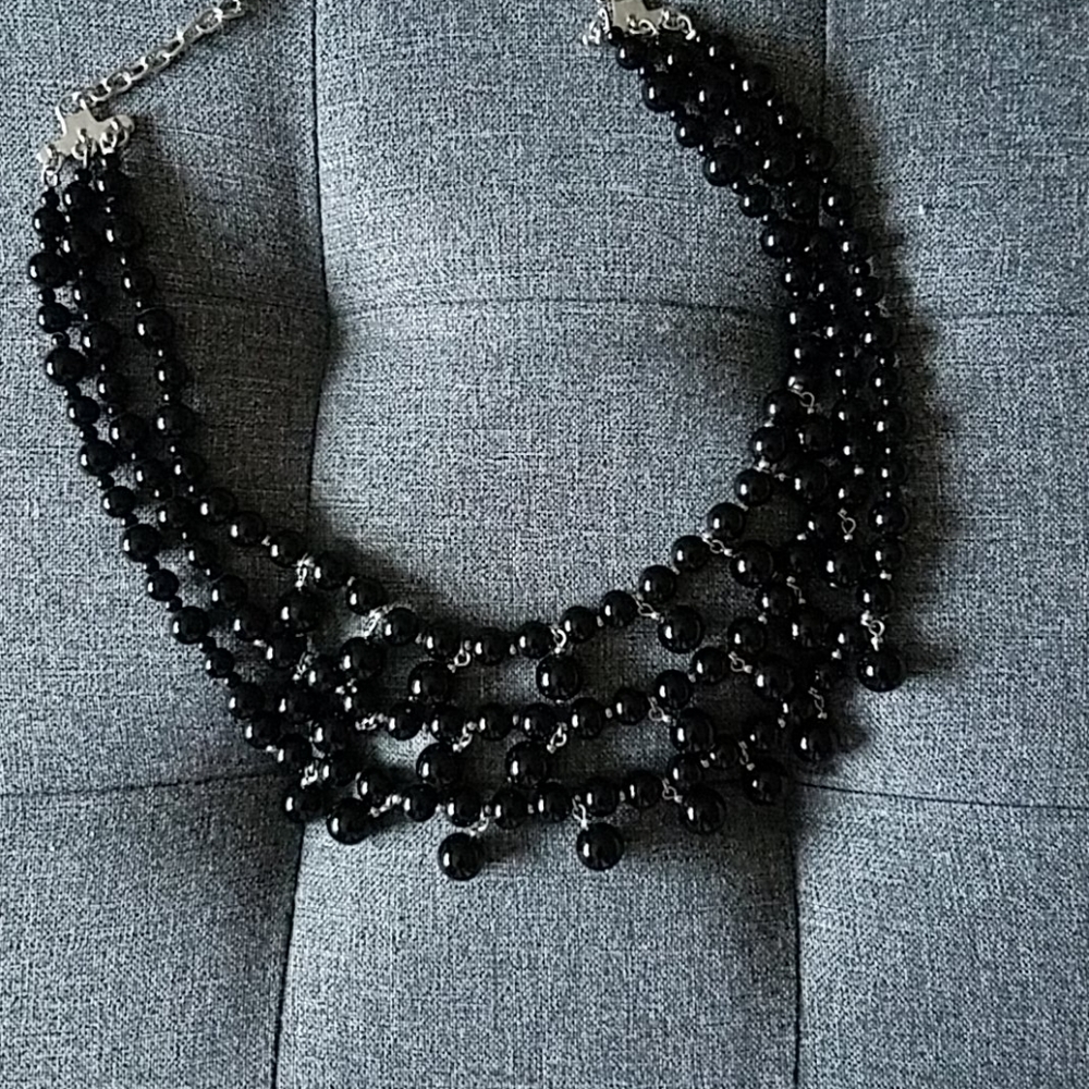 Talbots adjustable multi strand necklace